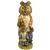 Bear collectors will find this hand carved and painted Russian bears set delightful. Our two Russian bears are painted in matching outfits which are highly detailed in paint.  The smaller bear is pegged onto the wood base and is removable for packing or