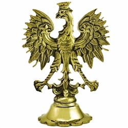 Cast bronze double sided Polish Eagle.  Display your Polish heritage with this classic cast piece.