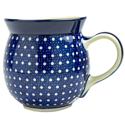 Polish Pottery 16 oz. Bubble Mug. Hand made in Poland. Pattern U158 designed by Maria Ciszewska.