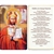 Holy Card - Glossy Paper with glitter detail. Picture is on the front, text is in Polish on the back of the card.