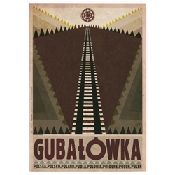 Gubalowka, Polish Promotion Poster designed by artist Ryszard Kaja. It has now been turned into a post card size 4.75" x 6.75" - 12cm x 17cm.