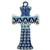 Polish Pottery Cross 7.5". Hand made in Poland and artist initialed.