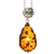 Beautiful sterling silver pendant and adjustable length chain.  Sterling silver filigree like frame around this beautiful piece of amber.