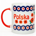 Polska/Poland Boleslawiec Style Ceramic Mug