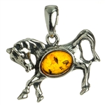 Amber Horse Pendant