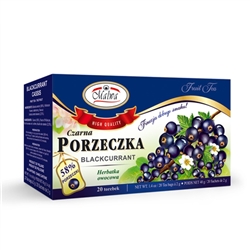 Another delightful and all-natural Polish tea. Contains black currants (58%), hibiscus flowers, elderberry, black currant leaves (2.5%), flavor.