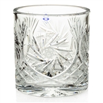 Genuine Polish Hand Cut 24% Lead Crystal Bowl 4.25" Tall.  Starburst pattern.