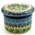 Polish Pottery 4.5" European Butter Crock. Hand made in Poland. Pattern U3727 designed by Teresa Liana.