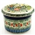 Polish Pottery 4.5" European Butter Crock. Hand made in Poland. Pattern U3266 designed by Teresa Liana.