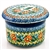 Polish Pottery 4.5" European Butter Crock. Hand made in Poland. Pattern U3357 designed by Teresa Liana.