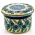 Polish Pottery 4.5" European Butter Crock. Hand made in Poland. Pattern U2317 designed by Karolina Sliwinska.