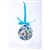 Folk art is the perfect souvenir from Poland. This ornament is inspired by the flower designs from the Kashub area of northwest Poland. Lightweight, unbreakable plastic with a decorative Kashub floral pattern. Comes with a green ribbon for handing. Size a