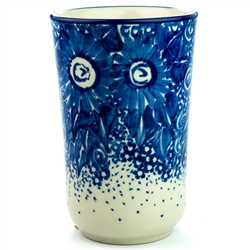 Polish Pottery 11 oz. Tumbler. Hand made in Poland. Pattern U70 designed by Maryla Iwicka.