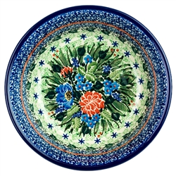 Polish Pottery 6" Cereal/Berry Bowl. Hand made in Poland. Pattern U3977 designed by Teresa Liana.