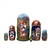 This 6-piece Little Red Riding Hood nesting doll features all the characters from the German fairy tale.  From the red-hooded child to grandma, the wolf, and the huntsman, each appears inside this colorful folk tale as the doll opens, and the story unfold