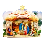 Small Polish Pop-Up Christmas Szopka (Creche)