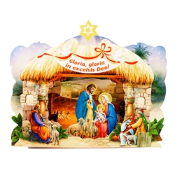 Medium Polish Pop-Up Christmas Szopka (Creche)