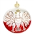 Celebrate your unique heritage with this distinctive ornament depicting Poland's national symbol. Artfully hand painted by skilled glass artisans in Poland, our distinctive 3.5" diameter ornament features a stylized white eagle with golden crown, beak and