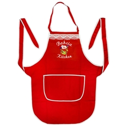 Just what every Polish babcia needs: A vibrant red apron for her kitchen.  Great gift idea and Made In Poland.