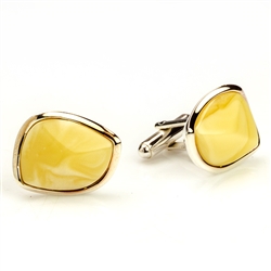 Custard Amber Cuff Links I