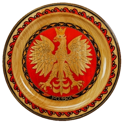 Hand Made in Southern Poland This beautiful plate is made of seasoned beech wood, from the Tatra Mountain region of Poland. The skilled artisans of this region employ centuries old traditions and meticulous craftsmanship to create a finished product of