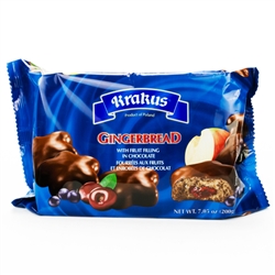 Krakus Gingerbread In Chocolate With Fruit Filling 7.05oz/200g