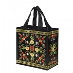 This lightweight yet durable tote bag is a perfect way to display your heritage. Made of polypropylene (PP) woven laminate. Water runs right off. Size opened is approx. 10" x 10.5" x 6"