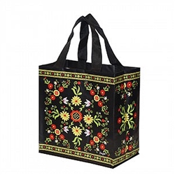 This lightweight yet durable tote bag is a perfect way to display your heritage. Made of polypropylene (PP) woven laminate. Water runs right off. Size opened is approx. 10" x 10.5" x 6"