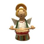 Our beautiful little ceramic angel is dressed in her Polish folk costume. Totally hand made and painted in Poland. Stamped and artist initialed on the bottom. No two angels are exactly alike as they are all hand made and painted. Colors vary.