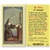 St. Rita - Holy Card.  Holy Card Plastic Coated. Picture is on the front, text is on the back of the card.