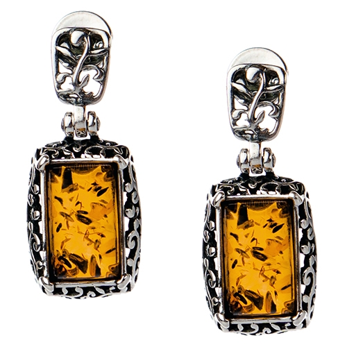 Buy Green Stone Antique Carved Earrings by Tizora Online at Aza Fashions.