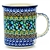 Polish Pottery 8 oz. Everyday Mug. Hand made in Poland. Pattern U151 designed by Maryla Iwicka.