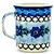 Polish Pottery 8 oz. Everyday Mug. Hand made in Poland. Pattern U488 designed by Anna Pasierbiewicz.