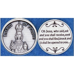 Infant of Prague Pocket Token (Coin)) Great for your pocket or coin purse.