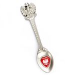 Souvenir pewter spoon. Packed in a plastic presentation box with a clear top. Size approx 4.25" x 1".
