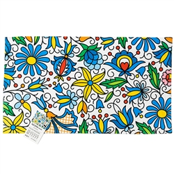 Nice souvenir from Poland. Hanging loop on the back. 
Double layer towel: cotton / microfiber
Colorful print on one side, white bottom
Soft to the touch, very absorbent
Perfect for everyday use and for a gift.
Size is approx 30 x 50cm - 11.5" x 19"