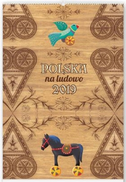 This beautiful wall calendar features 12 pages of quality Polish folk art designs. Titles of each work is in Polish. Days of the week are in Polish abbreviations. European layout - Monday is the first day of the week