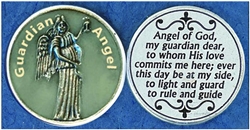 Guardian Angel Glow-in-the-Dark Pocket Token (Coin). Great for your pocket or coin purse.