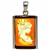 Beautiful rectangular shaped sterling silver amber cameo pendant. The cameo is hand carved from the back of the pendant. Nicely detailed. Size is approx 1.25" x .75".