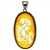 Beautiful oval shaped sterling silver amber cameo pendant. The cameo is hand carved from the back of the pendant. Nicely detailed.  Size is approx 1.25" x 2.5".