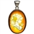 Beautiful oval shaped sterling silver amber cameo pendant. The cameo is hand carved from the back of the pendant.  Nicely detailed.  Size is approx  1.2" x 2".