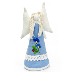 Hand made in Gdansk by a real Polish Kaszubian babcia!   Made of 100% linen and all sewn by hand. Our special keepsake is sure to look splendorous on top of your tree, displayed on a table or in a curio. Enjoy it for many seasons to come!