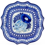 Unikat Polish Pottery Stoneware Fluted Luncheon Plate 10.5 in. U61A