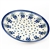 Polish Pottery 8" Dessert Plate. Hand made in Poland. Pattern U33 designed by Maria Ciszewska.