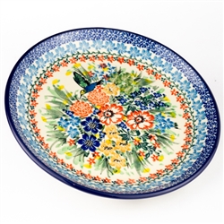 Polish Pottery 8" Dessert Plate. Hand made in Poland. Pattern U3358 designed by Teresa Liana.