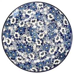 Polish Pottery 10" Dinner Plate. Hand made in Poland. Pattern U4824 designed by Maria Starzyk.