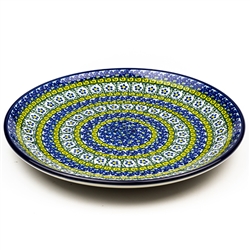 Polish Pottery 10" Dinner Plate. Hand made in Poland. Pattern U381 designed by Jolanta Okraska.