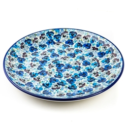 Polish Pottery 10" Dinner Plate. Hand made in Poland. Pattern U4777 designed by Teresa Liana.