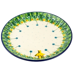 Polish Pottery 10" Dinner Plate. Hand made in Poland. Pattern U4707 designed by Jacek Chyla.