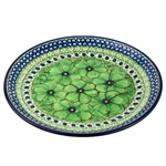 Polish Pottery 10" Dinner Plate. Hand made in Poland. Pattern U408A designed by Jacek Chyla.